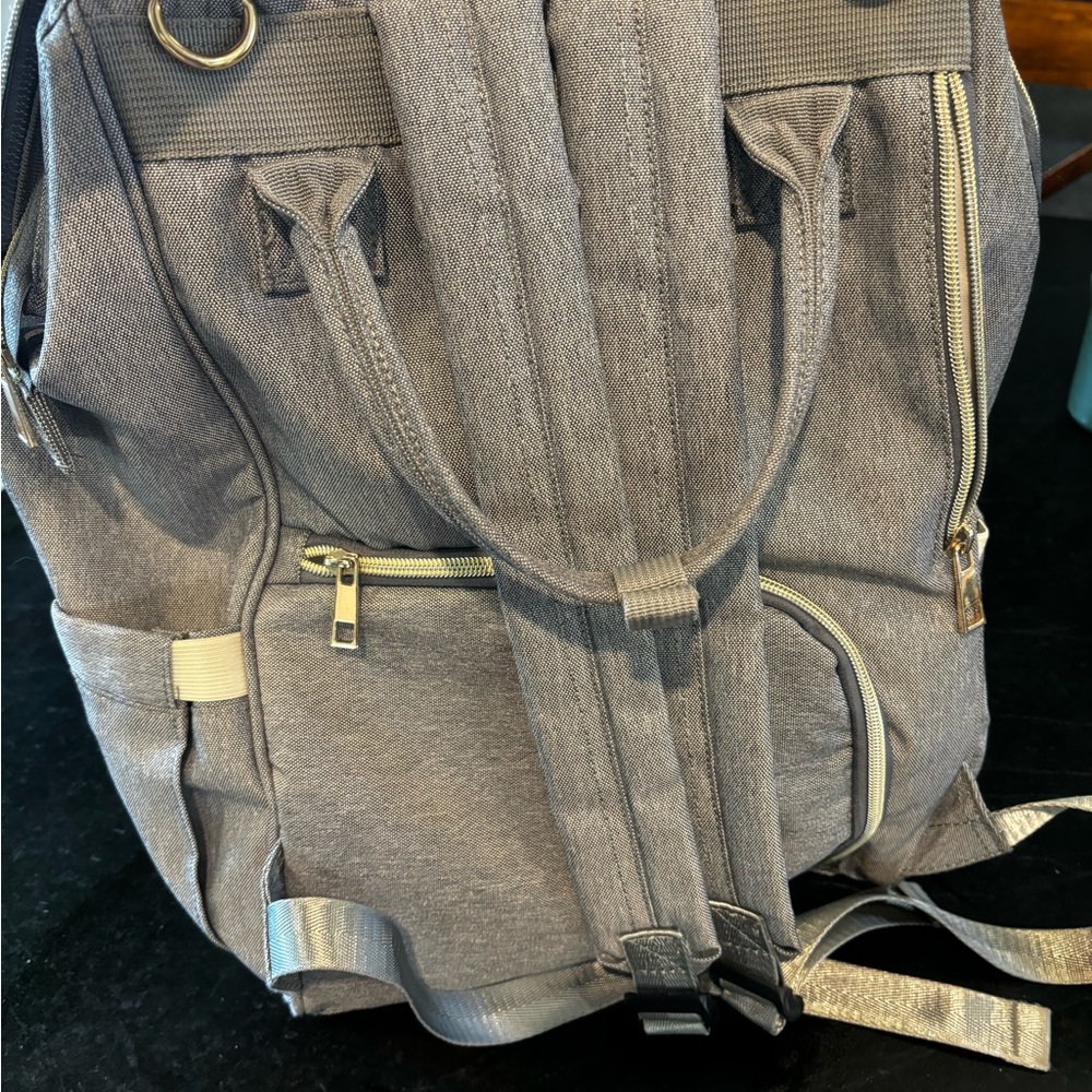 Gray Diaper Bag Backpack - image 2